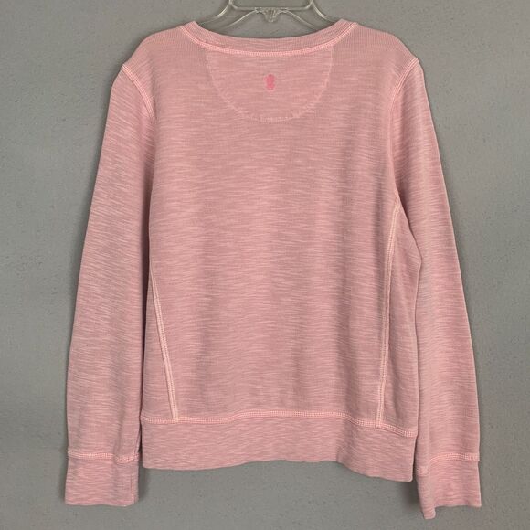 Tommy Bahama Pink Palm Tree Embroidered Sweatshirt Pullover Women’s Small Shirt - Picture 2 of 10